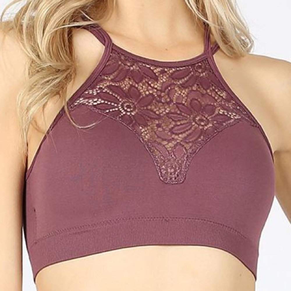 Bralette 2x/3x eggplant purple